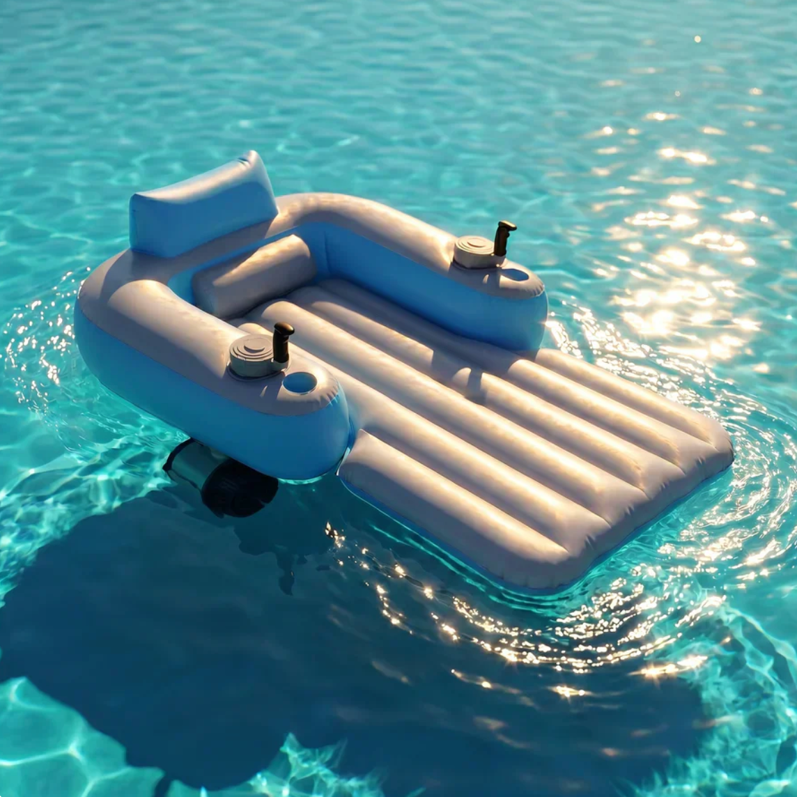 Dual-Jet Motorized Water Lounger